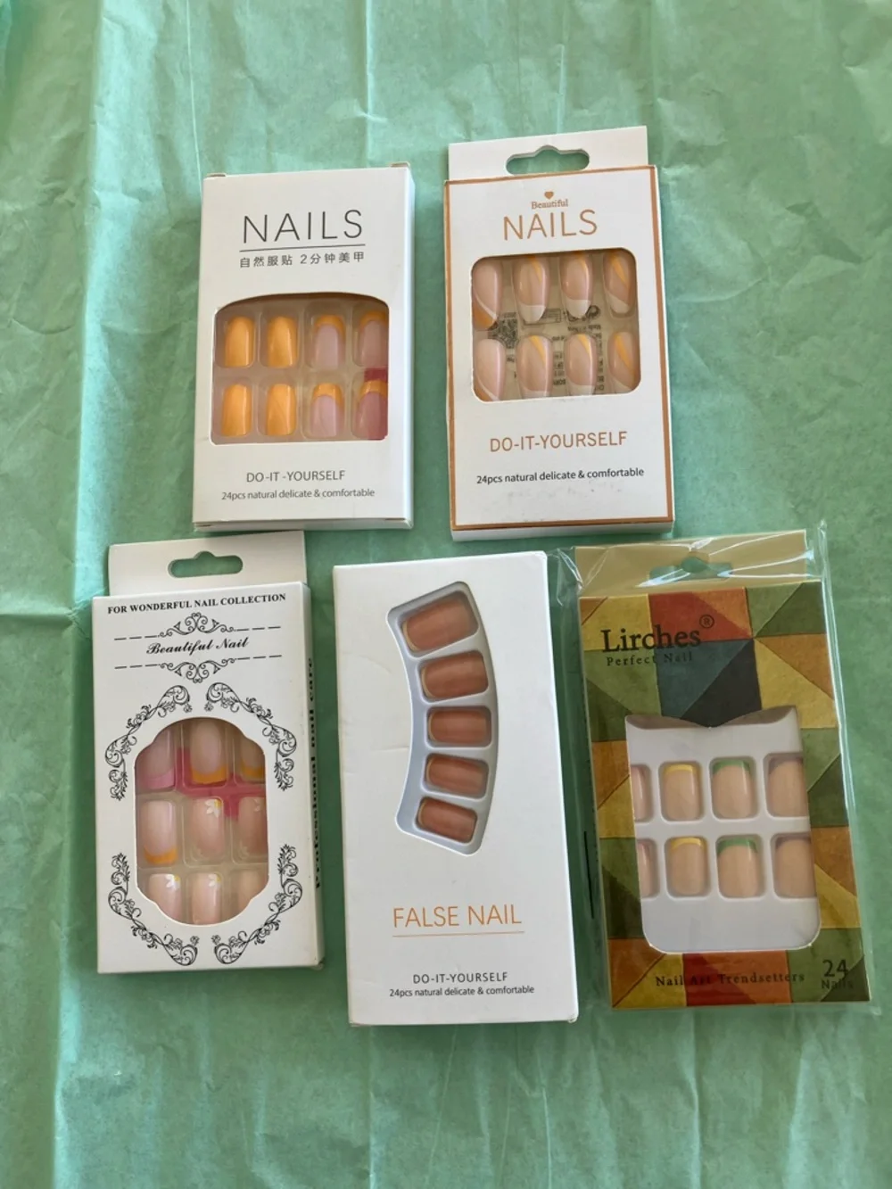 Do-It-Yourself Press-On Nails - Neutral & Peach Set - Picture 1 of 1